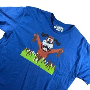 VTG Duck Hunt Pixel Dog Chive Tees Mens XL Gaming Graphic 8-Bit Streetwear